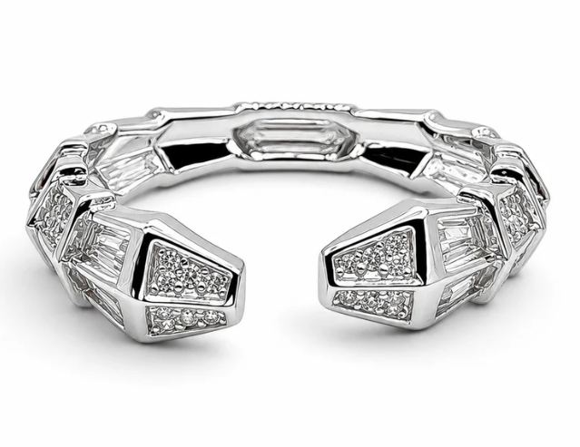 Anillo Zirconia Blanca Plata Ley 925
