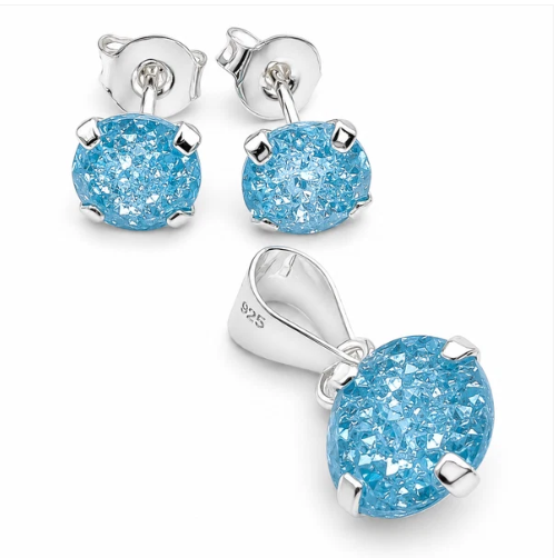 Set Aqua Plata Ley 925