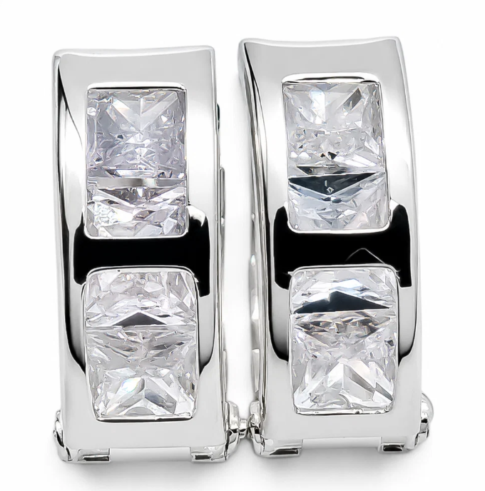 Hugguies Zirconia Plata Ley 925