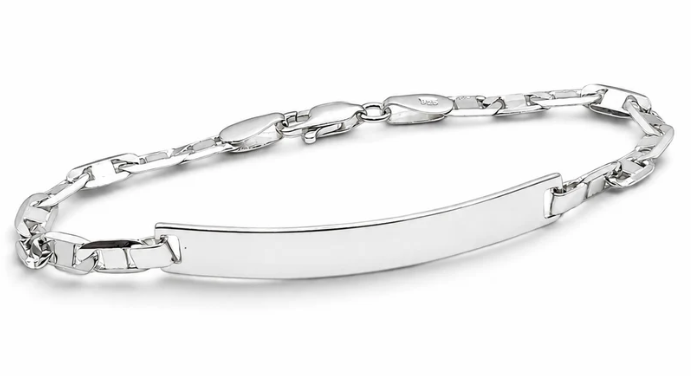Esclava Planchada Lisa 4mm Plata Ley 925