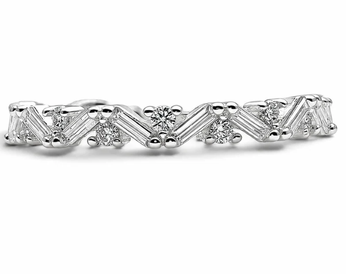 Anillo Zirconia Blanca Plata Ley 925