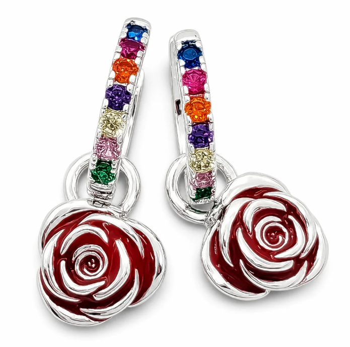 Hugguies Rosa Plata Ley 925