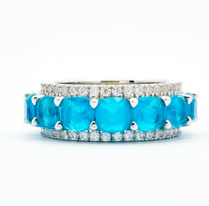 Anillo Zirconia Azul