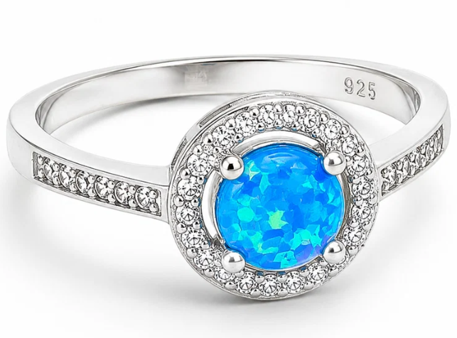 Anillo Opalo Azul