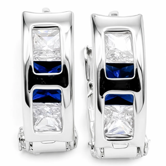 Hugguies Minis Azul Plata Ley 925