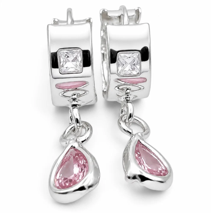 Hugguies Gota Rosa Plata Ley 925