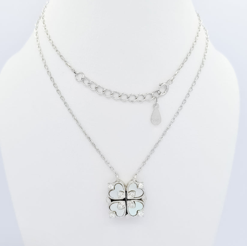 Collar Trebol Perla