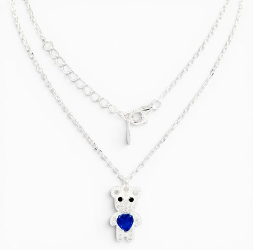 Collar Osito Azul