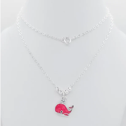 Collar Ballena Rosa