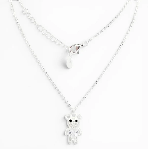 Collar Osito Blanco