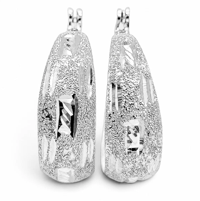 Arracada Diamantada Li Plata Ley 925