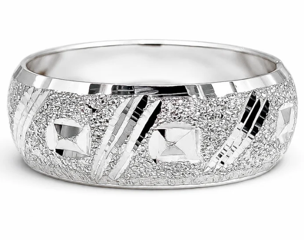 Anillo Diamantado Plata Ley 925